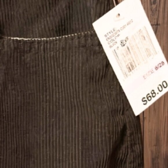 Kensie Black Corduroy Skirt - Picture 5 of 5